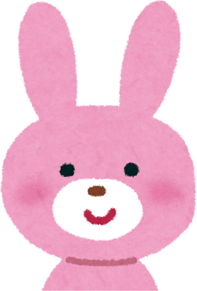 Watercolor Illustration of a Pink Rabbit Icon